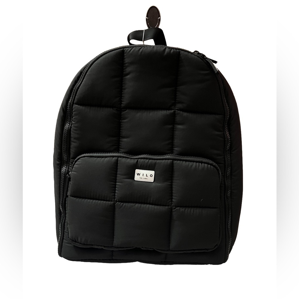 Wilo The Label Travel quilted puffer Backpack Black NWT